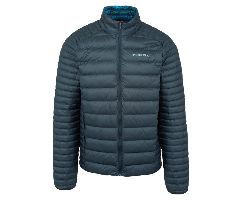 Merrell Jackets Navy - Ridgevent™ Thermo - Mens 52TDNXPOJ